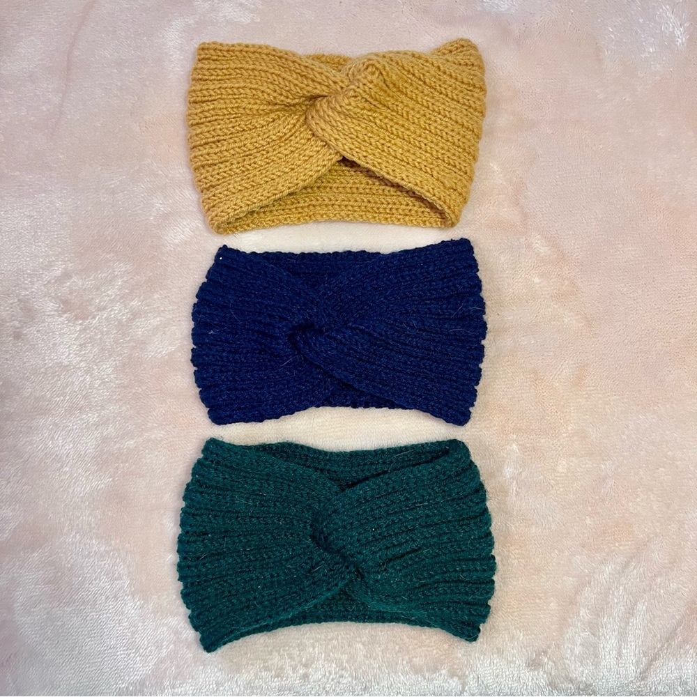 Winter Knit Headbands- 3 Pack- Sold as a Set